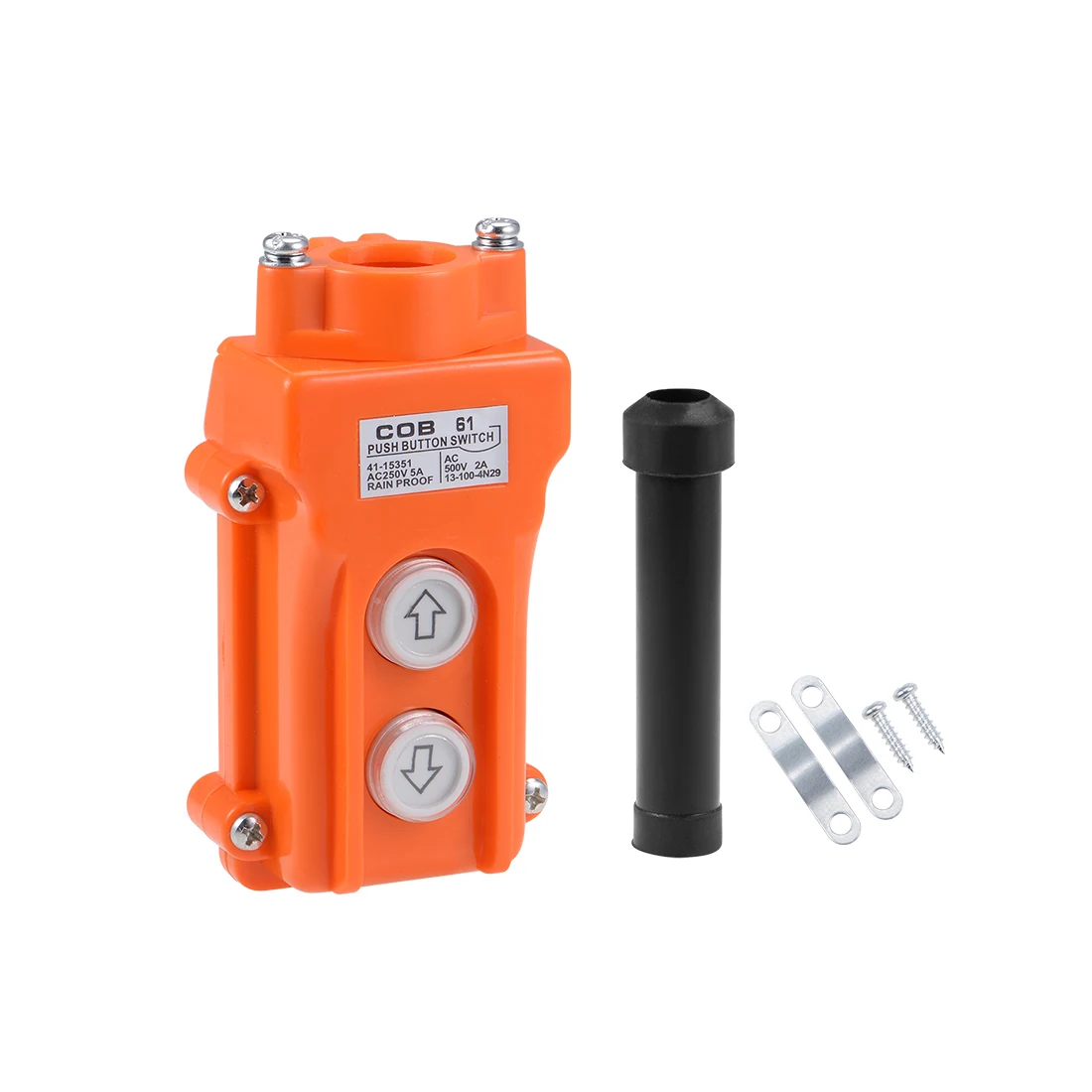 

uxcell Hoist Crane Pendant Control Station Push Button Switch 2 Ways 4pcs