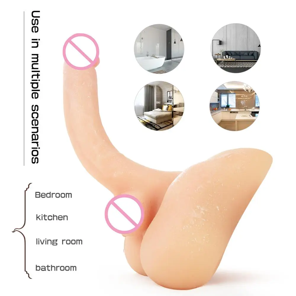 YOTEFUN Male Torso Dildo Doll Durable Silicone Solidity Dolls Female Masturbation Anal Toys Lifelike Penis Sex Toys