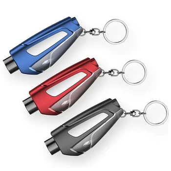 

New Type Of Portable Seat Safety Hammer Window Glass Breaker Life-saving Escape Rescue Tool Seat Belt Cutter Keychain Rescue Kit