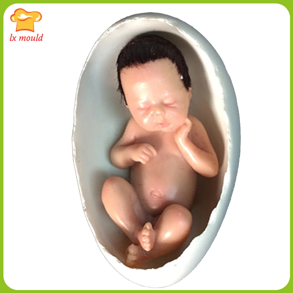 Moule De Poupee Coquille D œuf 3d Porcelaine Froide Bougie En Argile Polymere Savonneuse Pour Bebe Garcon Aliexpress