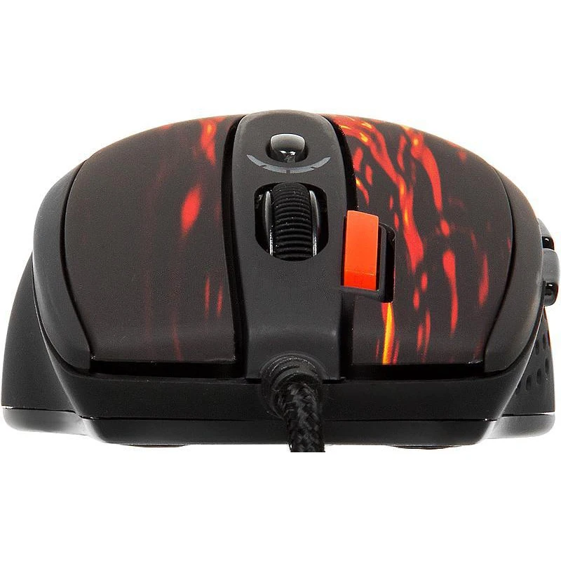 Мышь A4 XL-750BK красный/черный лазерная(3600dpi) USB2.0 игровая(6but