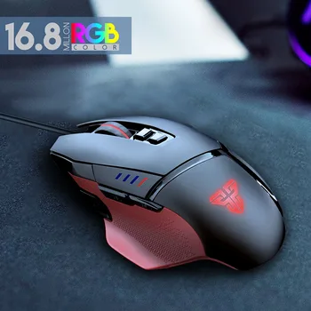 

Gaming Mouse 8 Buttons 4 Modes Wired USB 1.8M RGB LED Breathing Light For Computer @M23