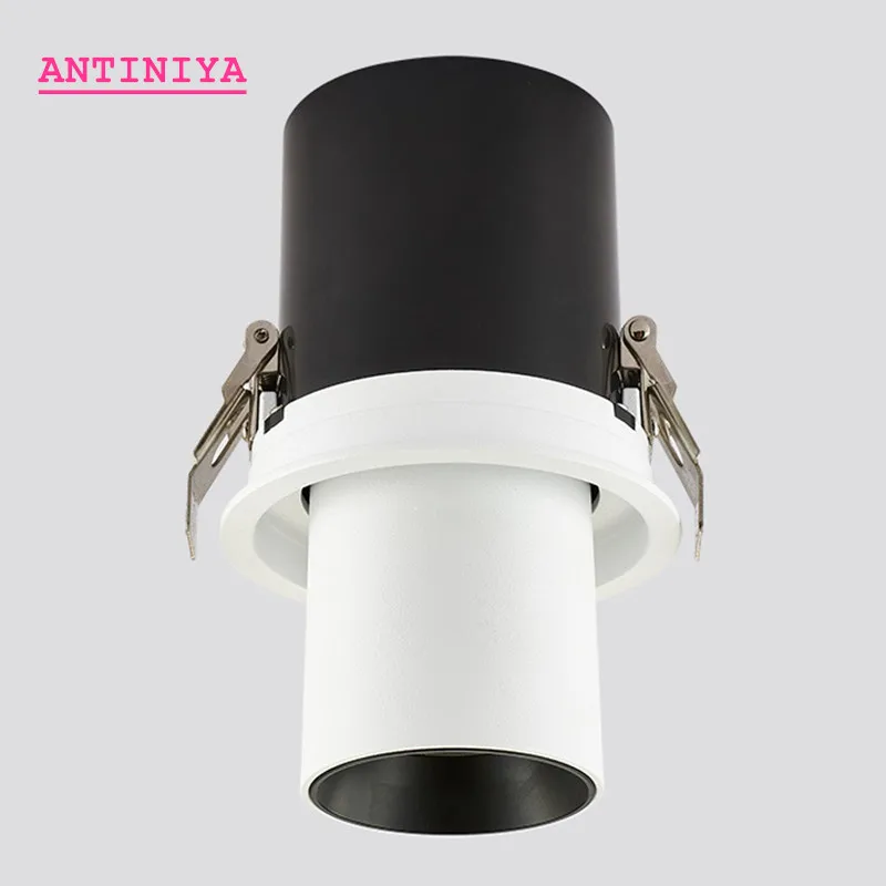 1Pcs NEW LED Aluminum Recessed Rotating Downlight 12W/18W/24W CREE Chip COB Spot Light Ceiling Lamp AC85-265V Indoor Lighting | Лампы и