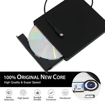 

2020 USB 3.0 Slim External DVD Writer Drive Burner Reader Player Optical Drives Universal Desktop Mobile for Notebook Computer