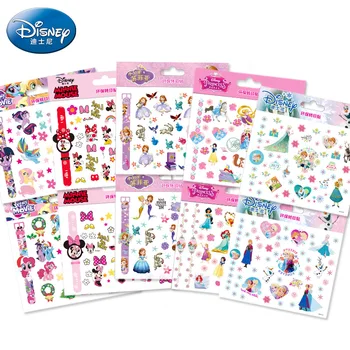 

Original Disney Princess Tattoo Nail Stickers Fashion Disney Frozen Sticker Anna Elsa Sofia Mickey Mouse Waterproof Stickers