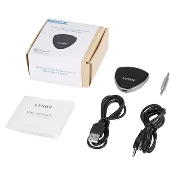 

Hot Sale Heart Shaped Transmitter & Receiver 2 in 1 Wireless Audio Handsfree Adapter CSR8670 for Headphone Speaker