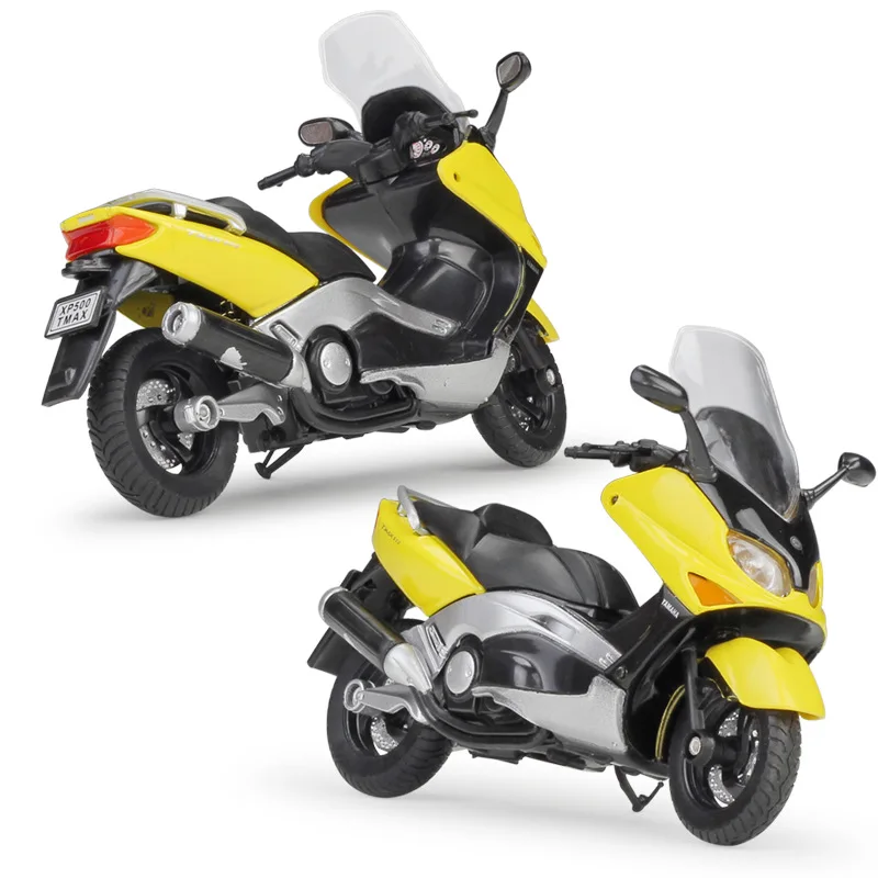 Модель мотоцикла WELLY 1:18 2001 YAMAHA XP500 TMAX из сплава под давлением игрушка для детей