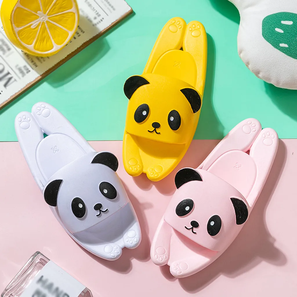 Тапочки милые детские тапочки с рисунками из мультфильмов домашние Нескользящие