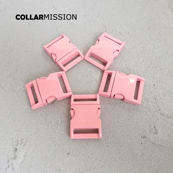 

Retailing pink metal buckle quick side release for garment bag dog accessories 20mm sewing DIY dog collar accessory CCK20P