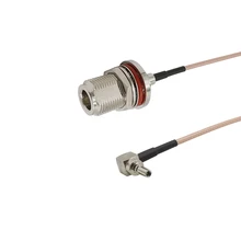 RF N Female to CRC9 косичка кабель N Female переборка уплотнительное кольцо соединитель переключатель CRC9 мужской прямоугольный разъем RG316 кабель