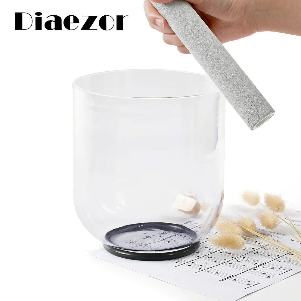 

Diaezor 5.5" Perfect G# or A# Musical Note Zeal or Pineal Chakra Pure Clear Crystal Singing Bowl