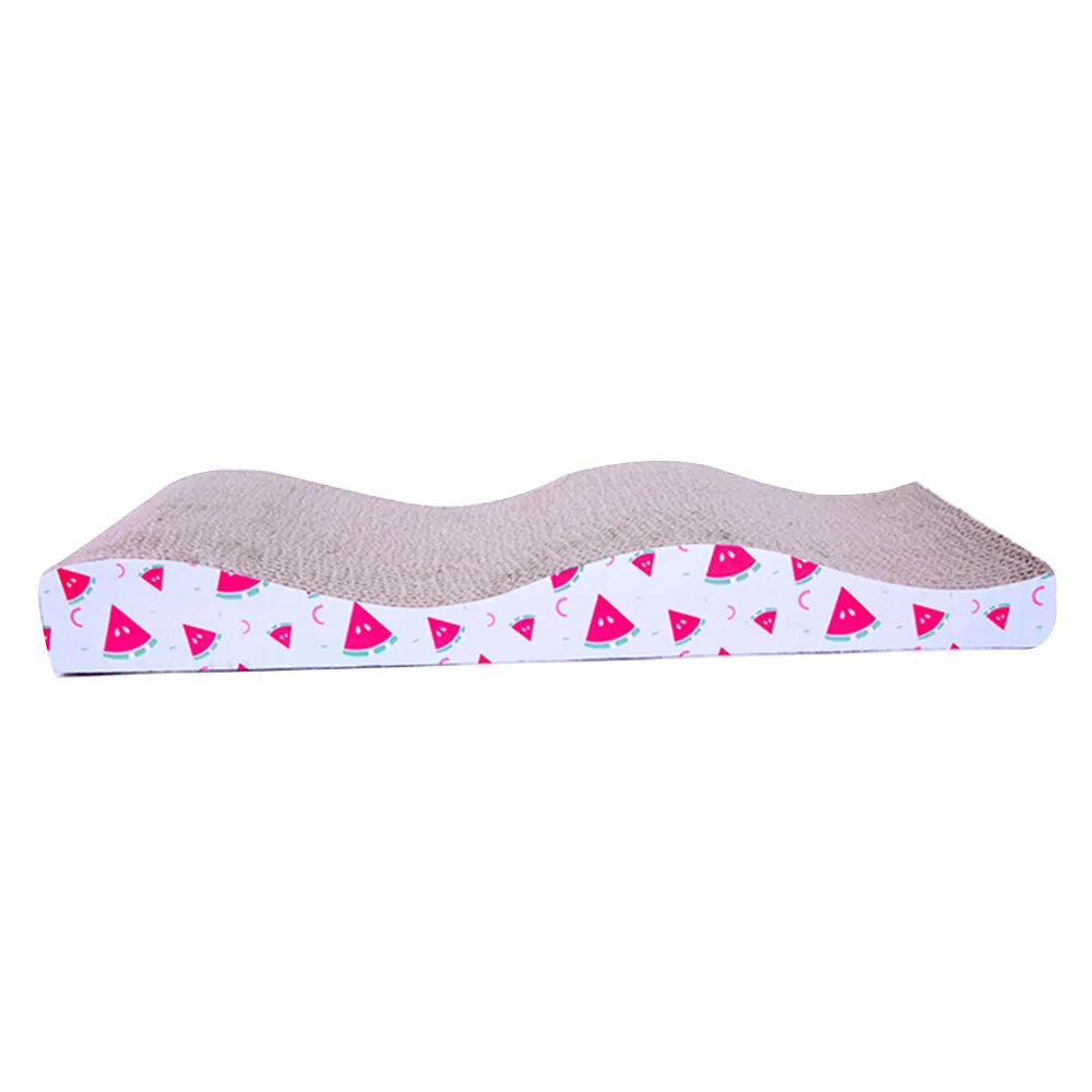 S Shape Corrugated Paper Cats Scratch Board Grinding Nails Interactive Protecting Furniture Cat Toy Large Size Cat Scratcher Toy