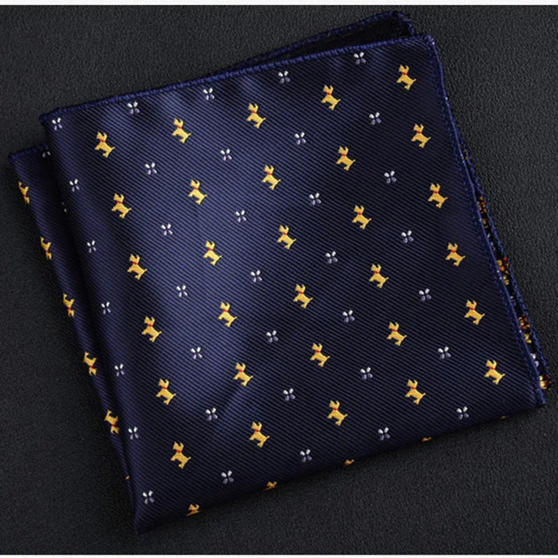 Fashion Pocket Square Green Navy Colorful Handkerchief 22*22cm Silk Floral Striped Paisley Hanky Suit Men's Business Wedding pocket square mini handkerchief