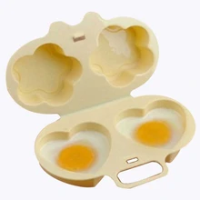 Микроволновая печь, посуда для яиц на пару, двусторонняя, любовь, цветок, на пару, куриное яйцо, заварной крем, форма, кухонные аксессуары