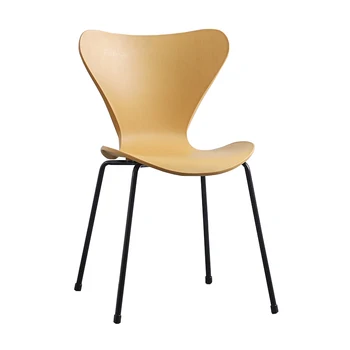 

Nordic classic minimalist original solid wood seven-character chair modern butterfly dining curved lounge
