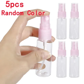 

5Pcs Travel Transparent Empty Spray Bottle 20ml Micro Perfume Atomizer Reusable Spray Bottle Color Random Cosmetics Sub-bottle
