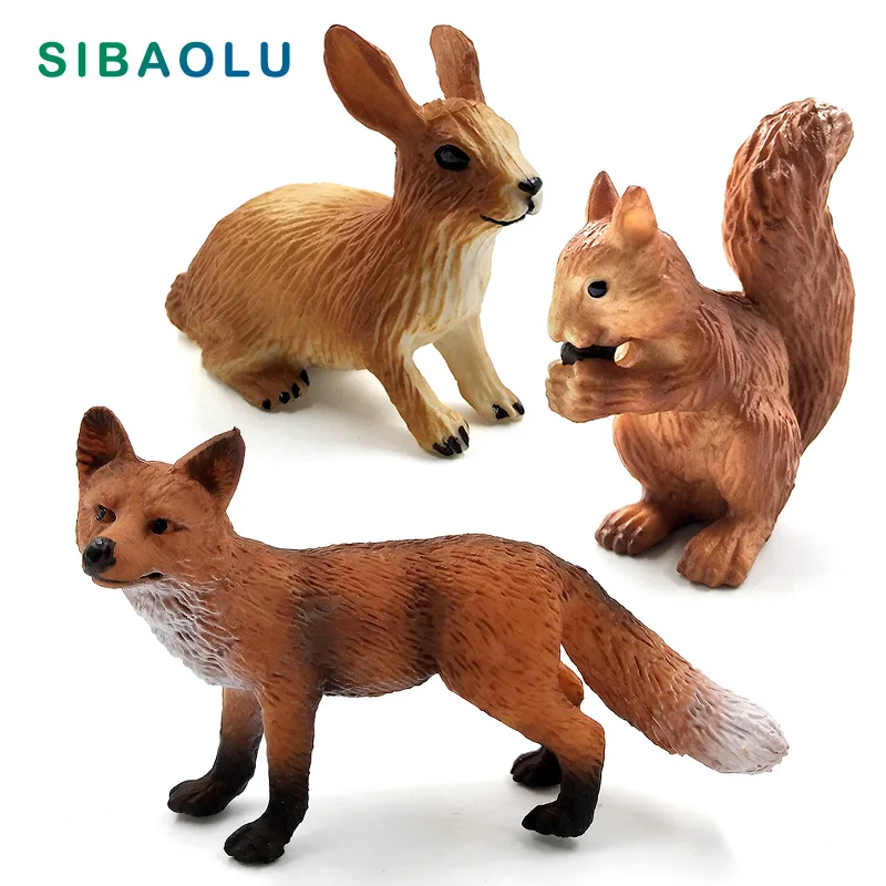 Rabbit Ornaments Rabbit Ornament Miniature Ornament Miniature Figurines Easter Rabbit Wolf Deer Lion Fox Meerkat Squirrel Figurine Home Decor Miniature Fairy Garden Decoration Accessories Modern