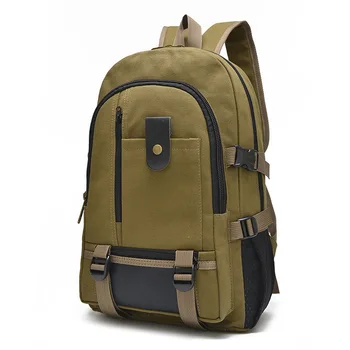

Men's Backpack Fashion 2020 New Style Large Capacity Outdoor Casual Canvas Bag Retro College Student School Bag