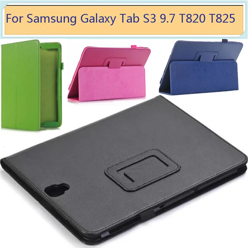 Funda Capa Ultra Slim Flip Tablet Case Leather Stand Cover For Samsung Galaxy Tab S3 9.7 T820 T825 SM-T825 SM-T820 Case Cover
