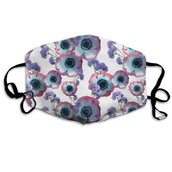 

Mouth Mask for Daily Dress Up, Flower Anti-dust Mouth-Muffle, Washable Reusable Holiday Half Face Masks for Mens and Womens with