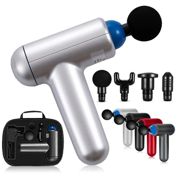 

8000r/min Therapy Massage Guns 6 Gears Muscle Massager Pain Sport Massage Machine Relax Body Slimming Relief 4 Heads With Bag