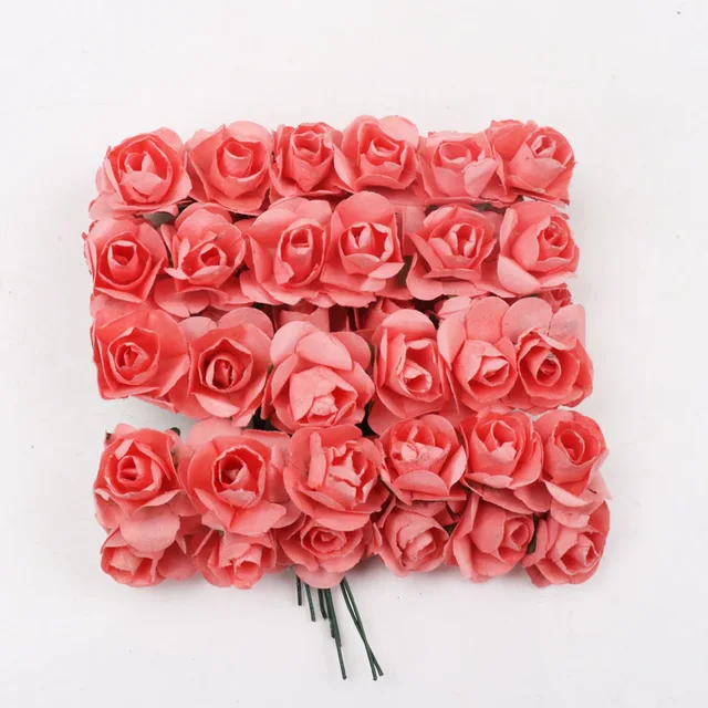 100 Rose Artificiali In Schiuma - Diametro 2,5 Cm, Per Decorazioni Matrimoni, Feste E Fai Da Te - Foto 9