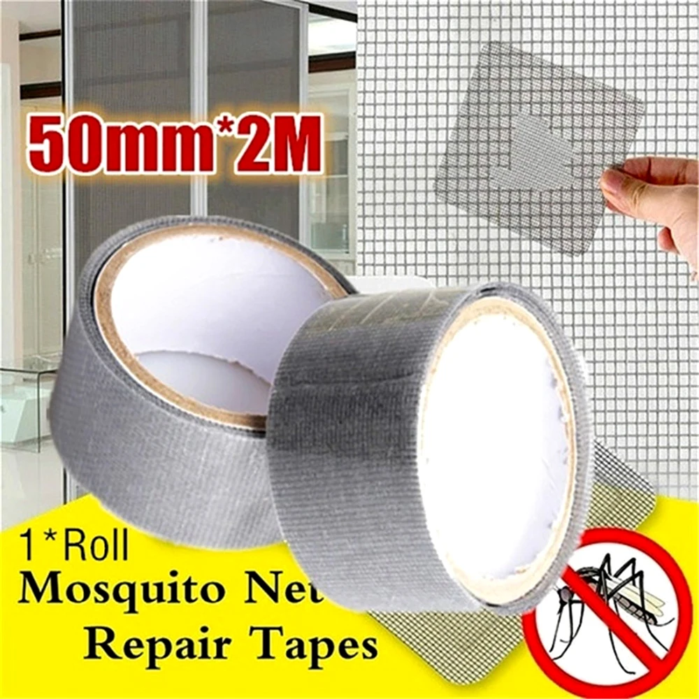 

Durable Anti-Insect Fly Bug Door Window Mosquito Screen Net Repair Tape Patch Self Adhesive Repair Tape Window Repair Tool