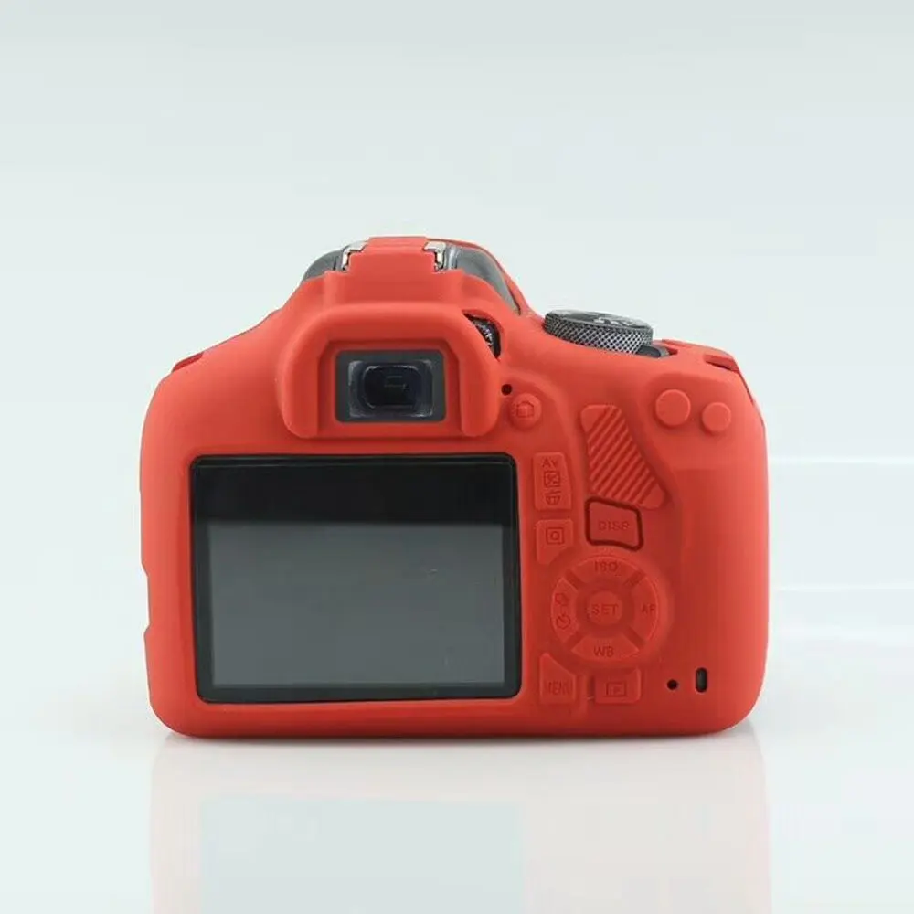 Canon EOS 1200D Rebel T5 디지털 카메라용 실리콘 카메라 케이스 갑옷 스킨 바디 커버 보호대