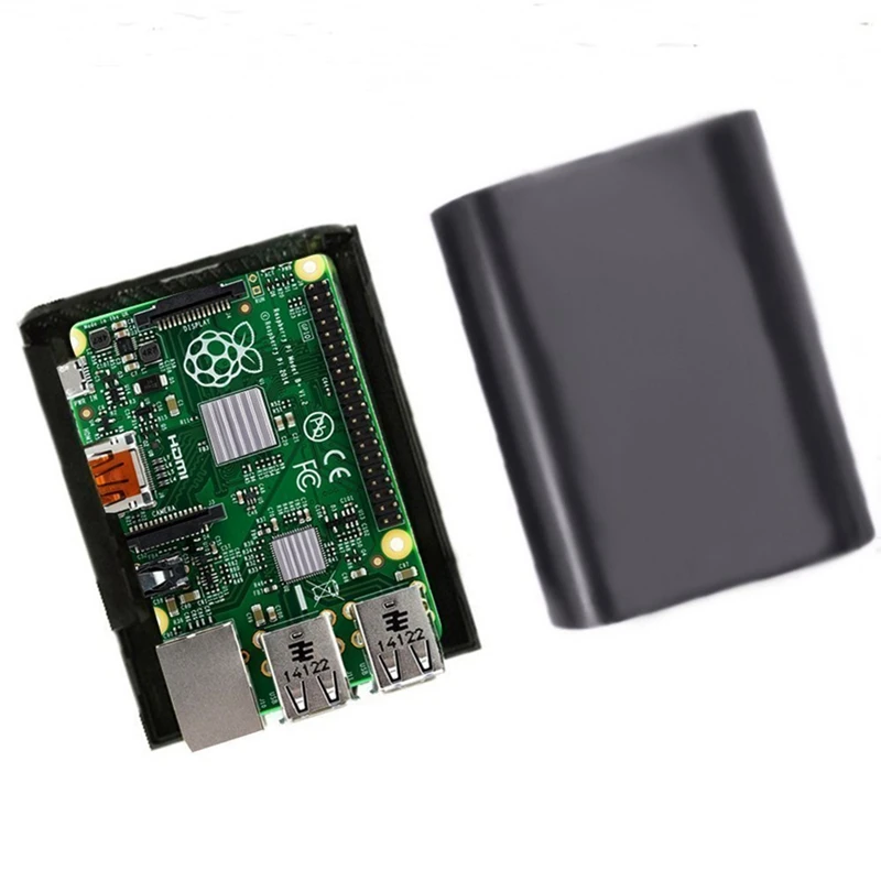 AAAE верхний защитный чехол для Raspberry Pi 3, Pi 2, Pi Модель B+ с алюминиевыми охлаждающими радиаторами