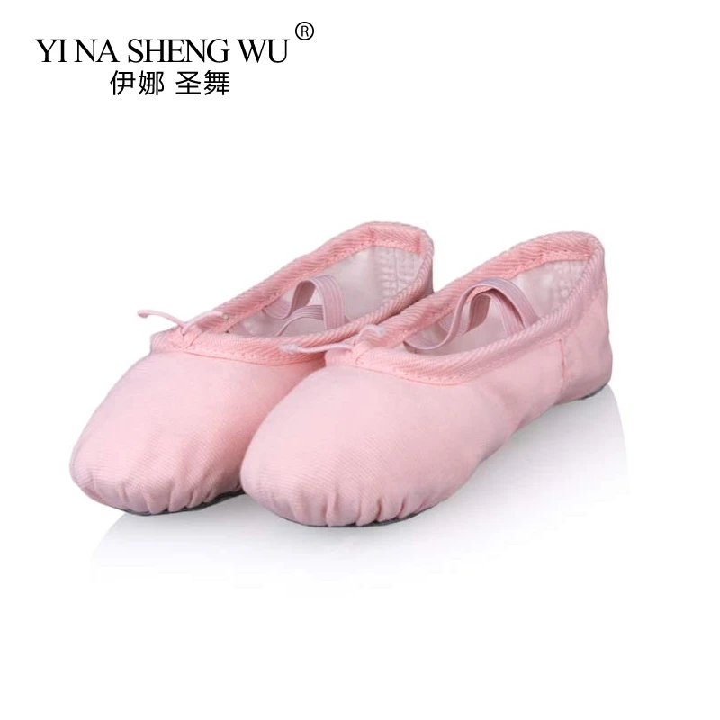 

Professional Ballet Dance Shoes Child Adult Girls Cotton Canvas Soft Ballet Dance Practice Shoes 4 Colors