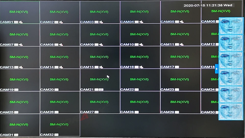 AHD 24CH 1080N DVR рекордер Аналоговый: 24 * Гибридный: аналоговый + 3D 16CH аудио eingang RS485 RS232