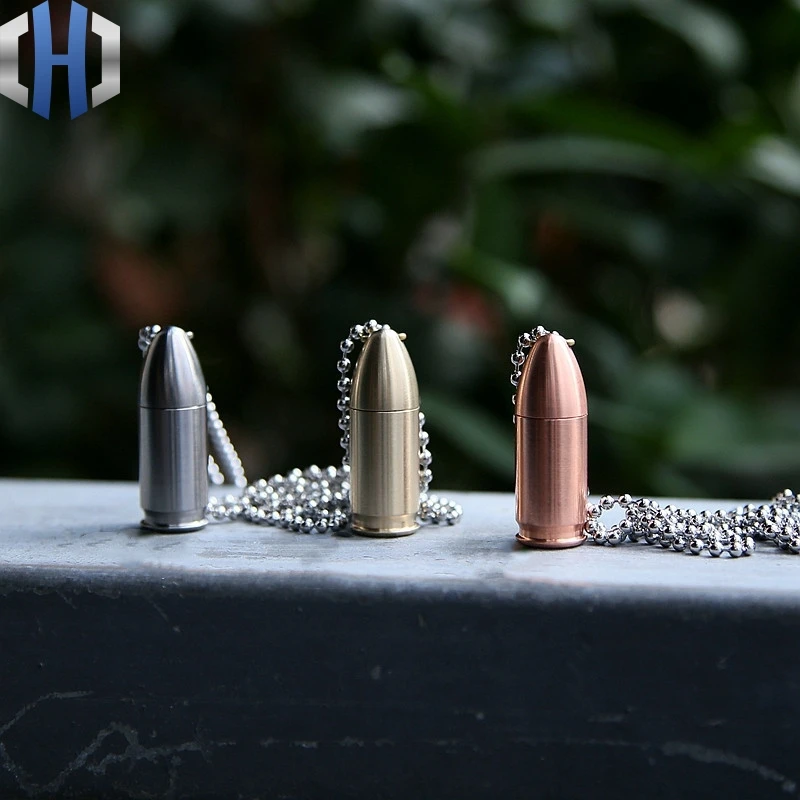 

Portable Waterproof Container Universal Screwdriver 6mm Mini Capsule Multifunctional Keychain EDC Tool With Chain