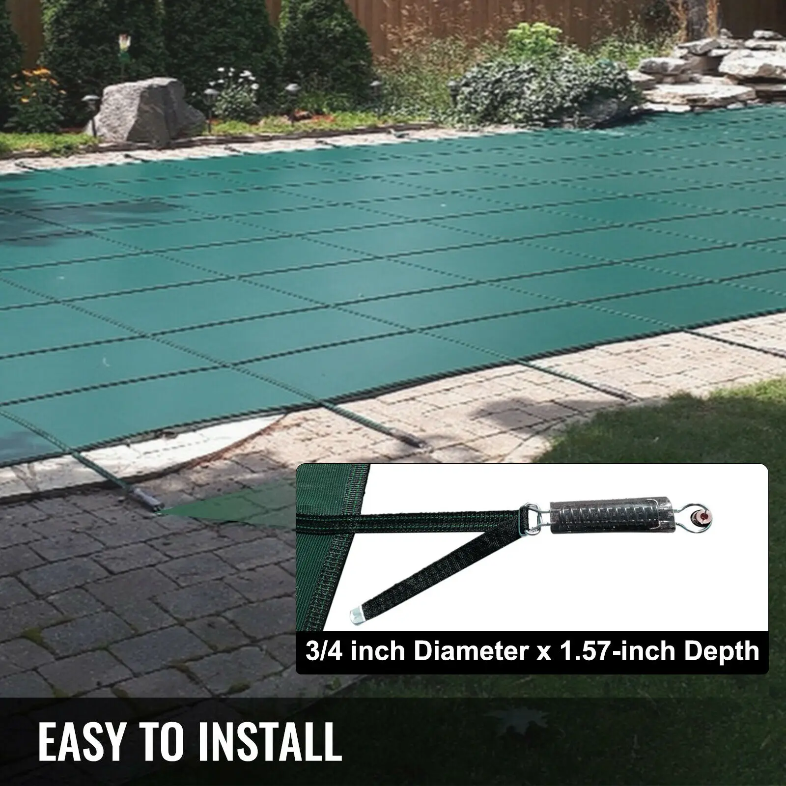 Couverture de sécurité pour piscine VEVOR 3