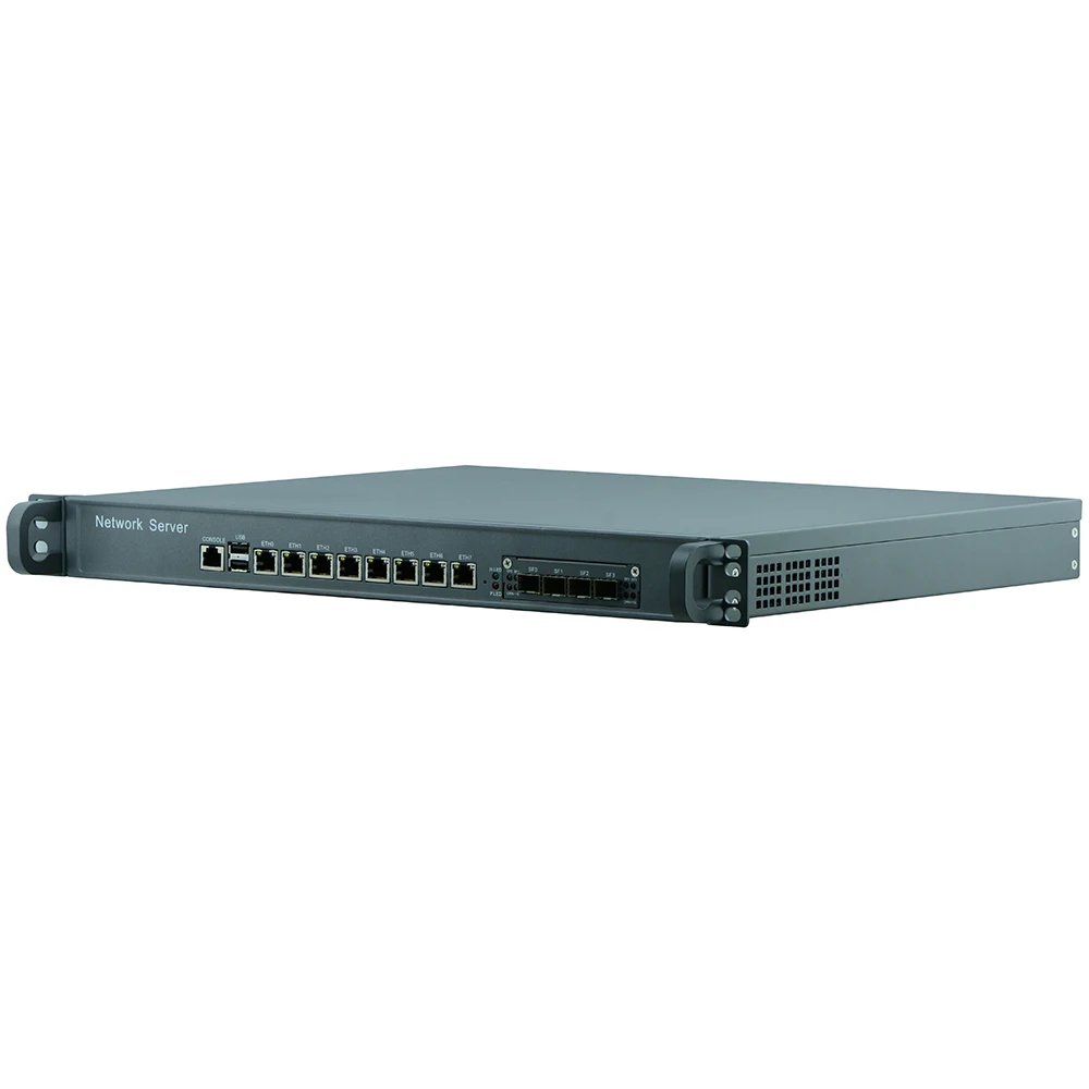 1U сетевой брандмауэр маршрутизатор система 8 портов Gigabit Lan с 4*10 Гб SFP Intel i5 4430 3,2 ГГц Mikrotik PFSense ROS Wayos