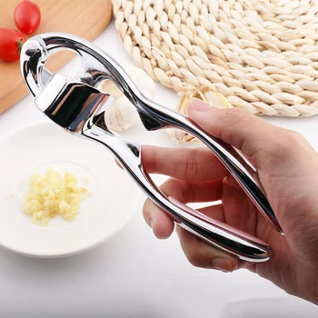 

Stainless Steel Garlic Press Crusher Peeling Garlic Kitchen Cooking Vegetables Ginger Squeezer Handheld Ginger Mincer Tools