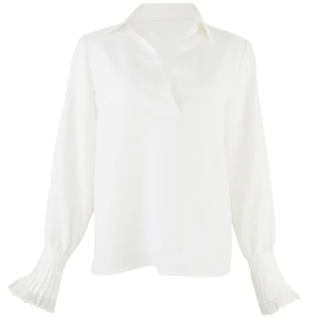 white blouse CHICATWILL, новинка, женские элегантные клетчатые длинные жилеты без рукавов, офисные женские твидовые куртки, женские повседневные топы, повседневная верхняя одежда - Цвет: white blouse