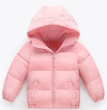 pink Новинка года; детское хлопковое пальто; сезон осень-зима детский хлопковый пуховик одежда для малышей хлопковая куртка для мальчиков - Цвет: pink