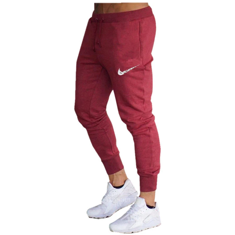 Летние новые модные тонкие мужские брюки, повседневные брюки для бега, бодибилдинга, фитнеса, пота, ограниченное время, спортивные штаны
