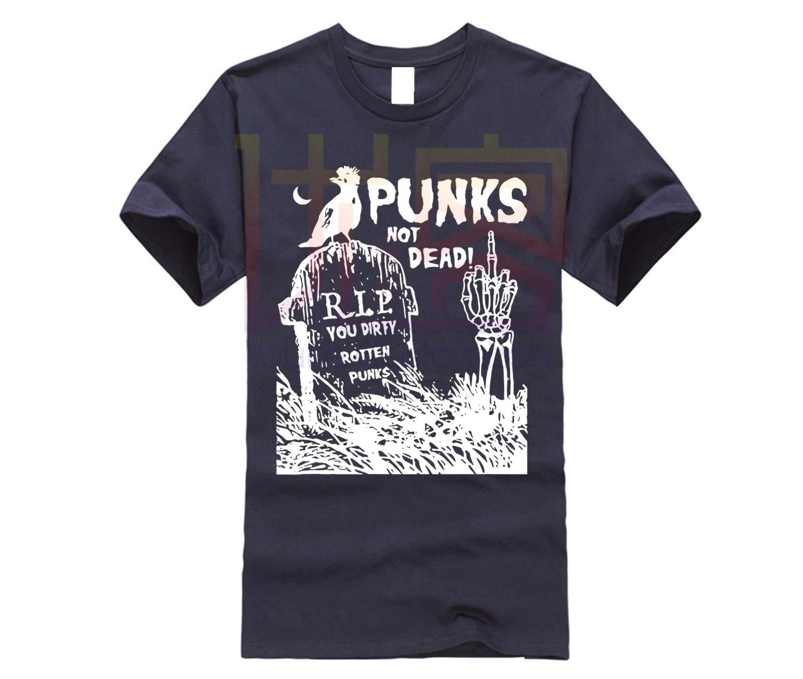 Punks-not-dead-t-shirt-the-exploited-ramones-cbgb-tee-23 | Мужская одежда