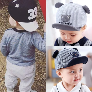 

Cute Baby Boys Girls Cap Embroidery Number&Animal Baby Adjustable Baseball Cap Summer Autumn Children Cotton Cartoon Sun Hat