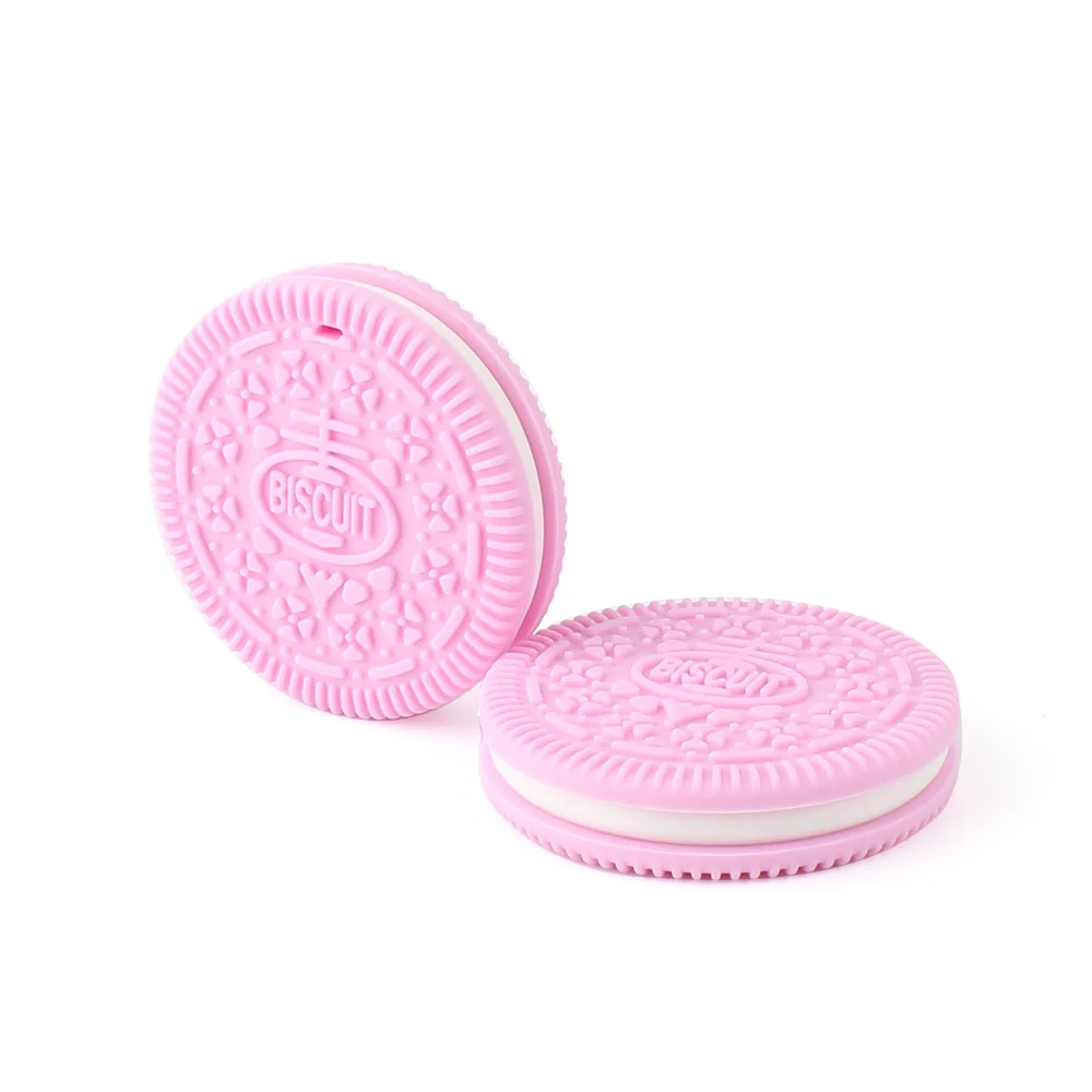 Biscuits B Keep& Grow, 1 шт., без бисфенола, животные, силиконовый прорезыватель, коала, енот, Детские Прорезыватели, силиконовые бусины, сделай сам, соска, цепь, игрушки, аксессуары - Цвет: Biscuits B