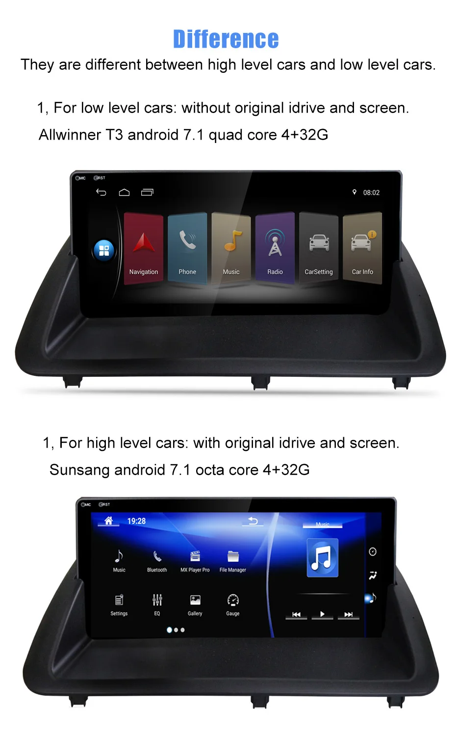 KANOR 10,2" ips Восьмиядерный Android 7,1 2+ 32g Автомобильный мультимедийное головное устройство стерео gps navi для Lexus CT200 2010