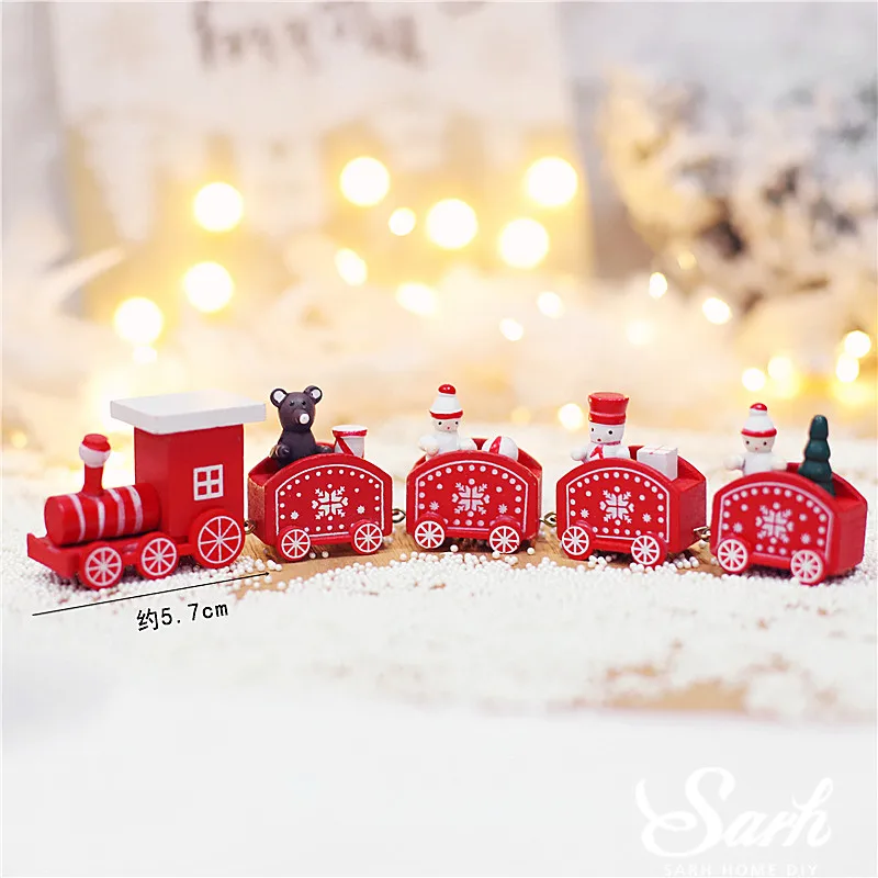 Деревянный поезд, Топпер для торта, для Счастливого Рождества, снежинка, Новогодняя выпечка, десерт, принадлежности для детского душа, Декор, Золотая елка, подарок на Рождество, любовь