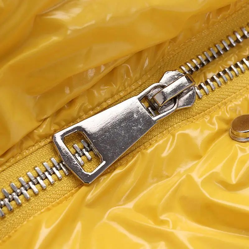 2019 зимние модные однотонные пуховики женские теплые с воротником стойкой