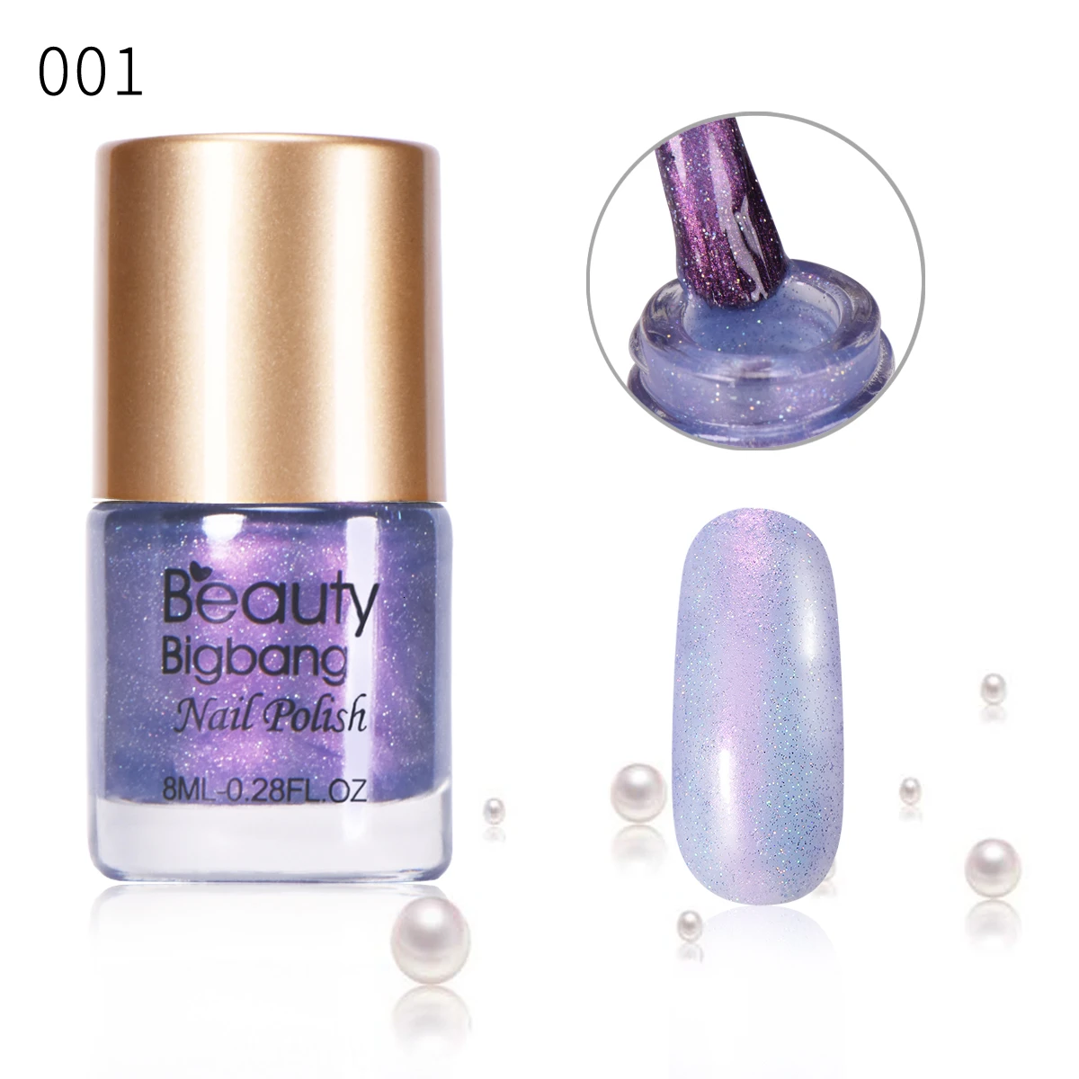 J6497TM-1A BEAUTYBIGBANG 8 мл Лак для ногтей Жемчуг Русалка лак для ногтей лак маникюрные советы цвет - Цвет: J6497TM-1A