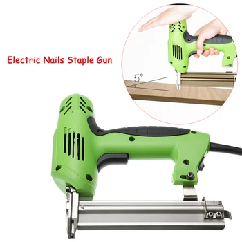 Framing Tacker U Stapler Electric Staples Gun With 100Pcs Nails 220V 1800W Electric Power Tools For Woodworking Hand Tool Framing Tacker U Stapler Electric Staples Gun With 100Pcs Nails 220V 1800W Electric Power Tools For Woodworking Hand Tool