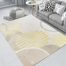 Домашний ковер утолщенный скандинавский геометрический минималистичный ковер Противоскользящий коврик водонепроницаемый ковер для дома спальни гостиной