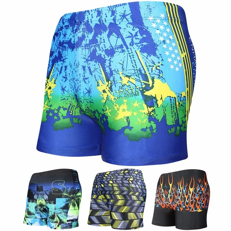 

MEN'S Swimming Trunks New Style Bubble Hot Spring Plus-sized Swimming Trunks Loose Boxer Beach Shorts Yk201803