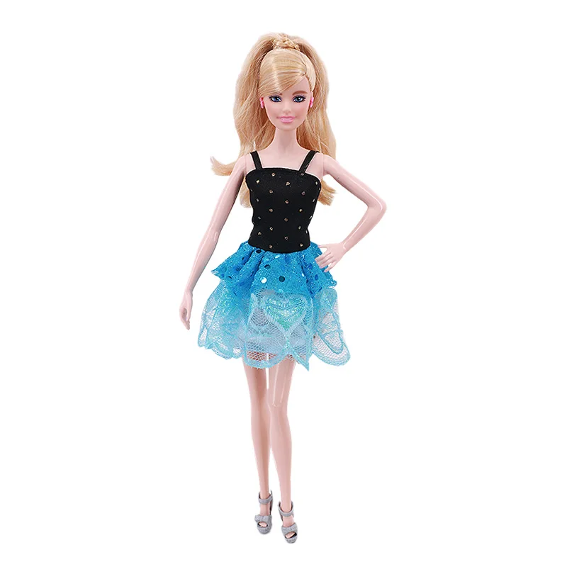 Fashion Popular Multi-layer Skirt Short Skirt College Style For 11 Inch 26-28Cm Barbies Doll Puff Skirt With Waist,Kid Toy 8