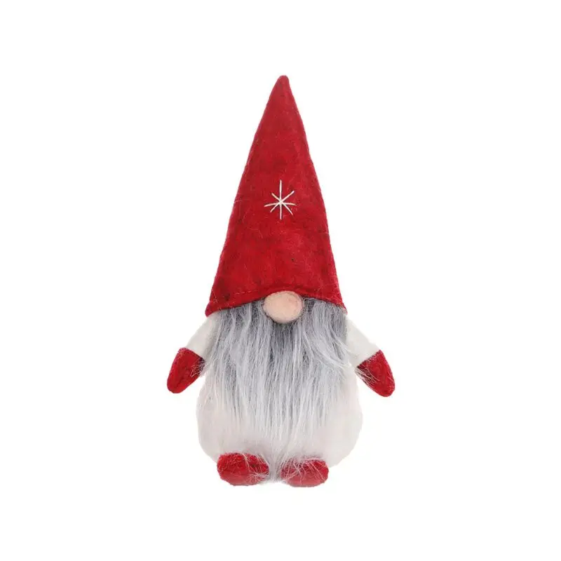 Веселая Рождественская шляпа со звездой, Шведский Санта гном, плюшевые украшения для кукол, ручной работы, игрушка эльфа, праздничные, для дома, вечерние, Декор - Цвет: 9